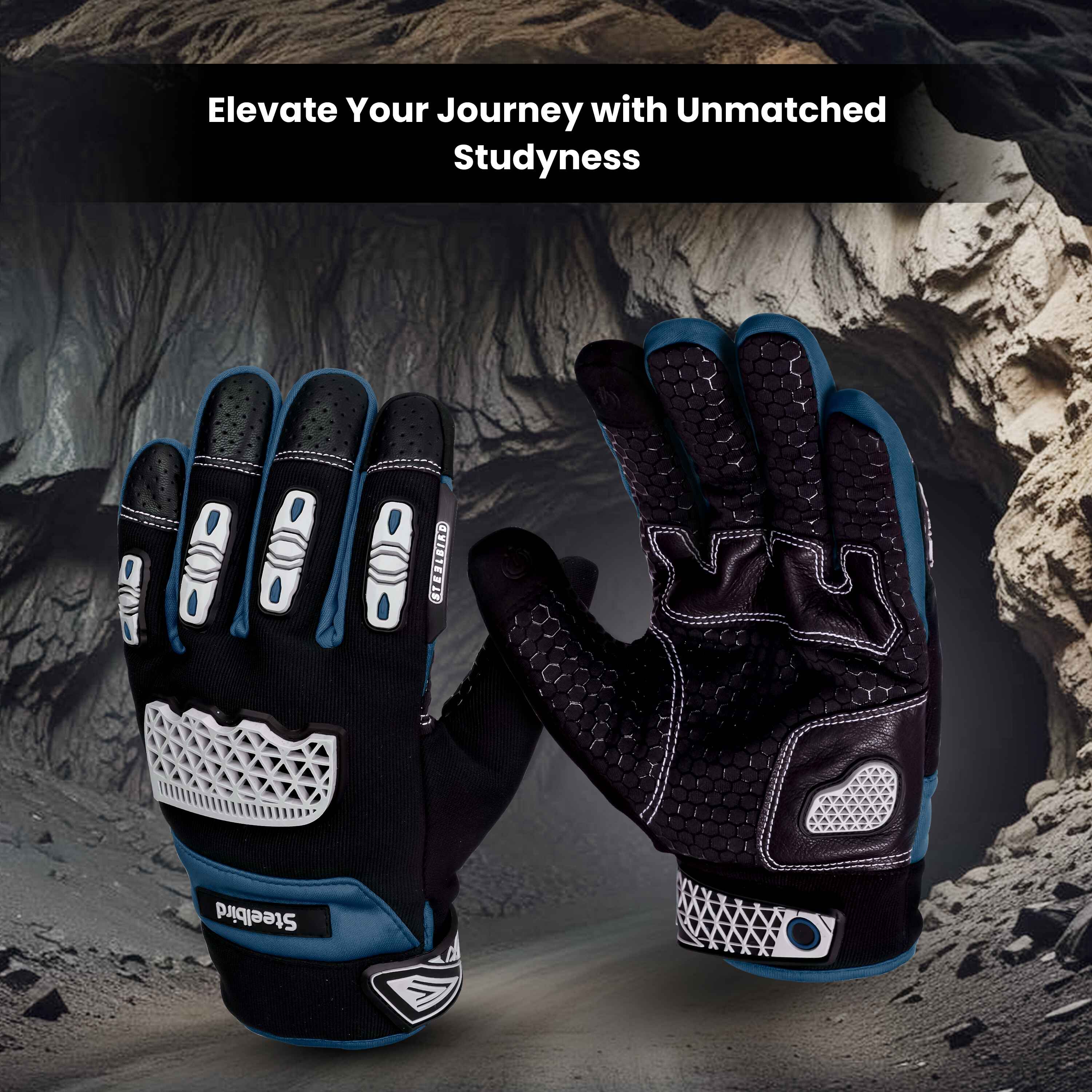 Steelbird Fighter Gloves-Blue